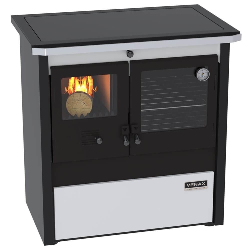 Fogão A Lenha Venax N.01 Gabinete Le Corbusier Dupla Combustão Branco 30634