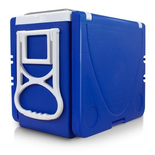 CAIXA TERMICA 32L COM MESA E CADEIRA PRAIA CAMPING 5 EM 1