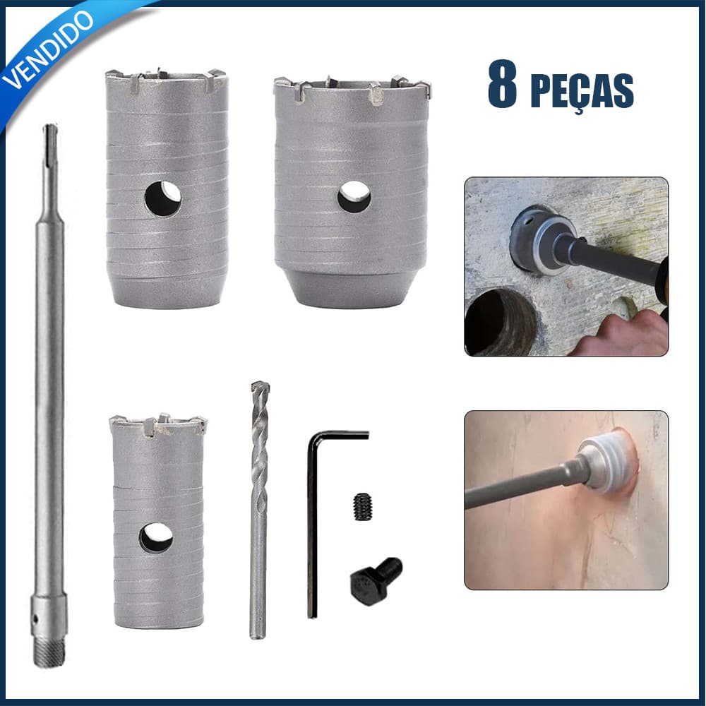 Serra copo para concreto 30/50/65 mm Broca para parede Adequada para tijolos, concreto, cimento
