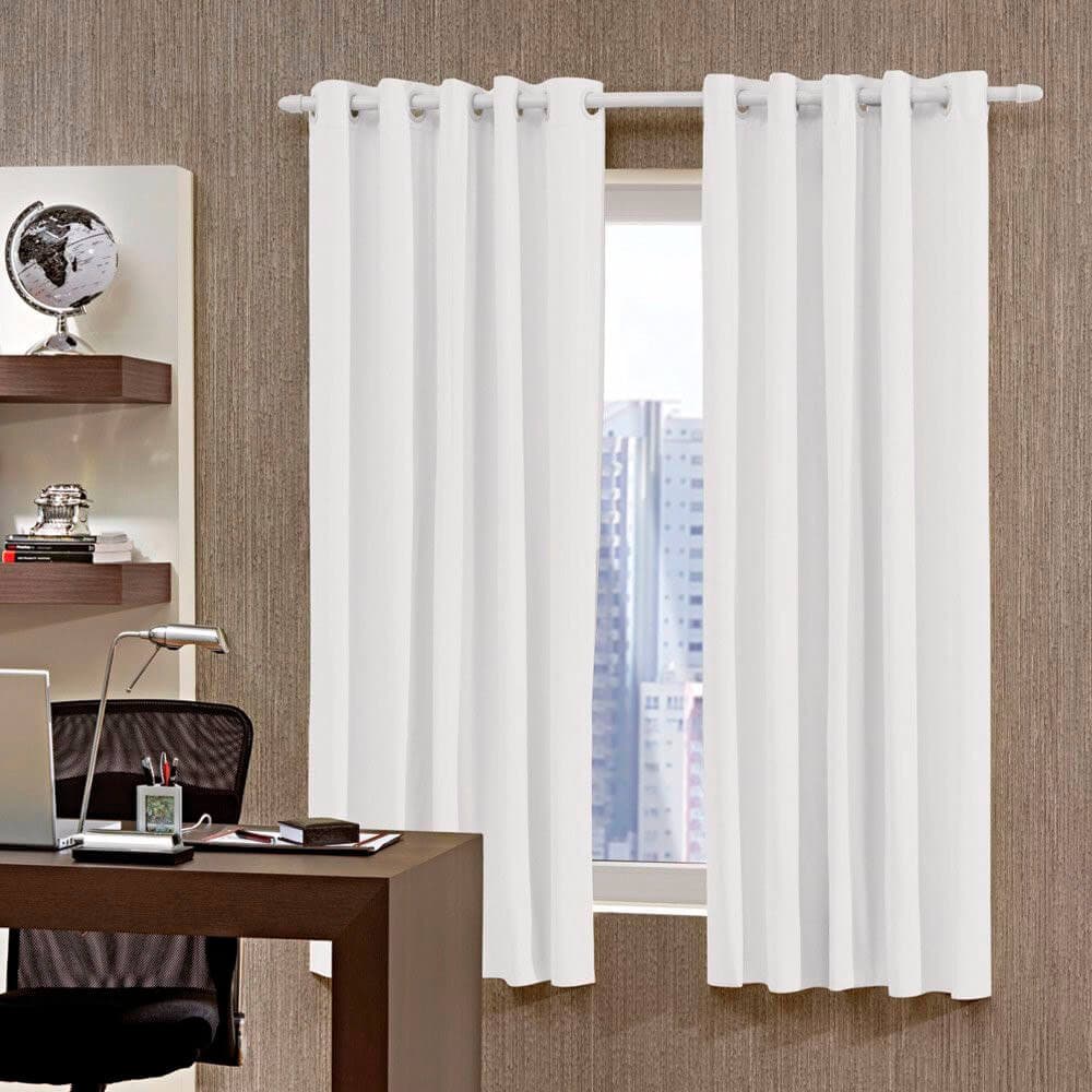 Cortina corta luz branca PVC 4,20x2,50m Bella Janela