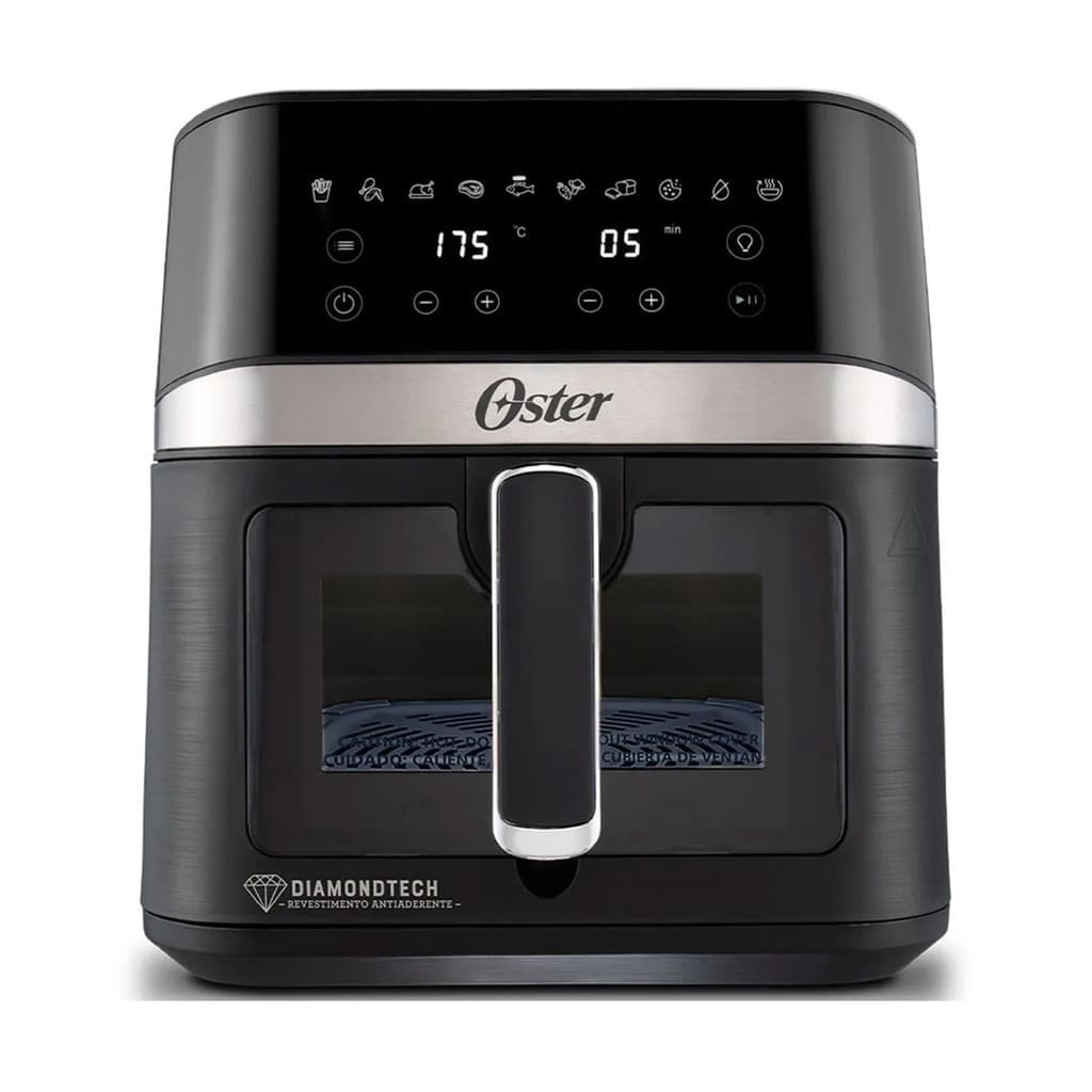 Fritadeira elétrica Oster DiamondTech CKSTAF60WDDF com painel touch e visor transparente