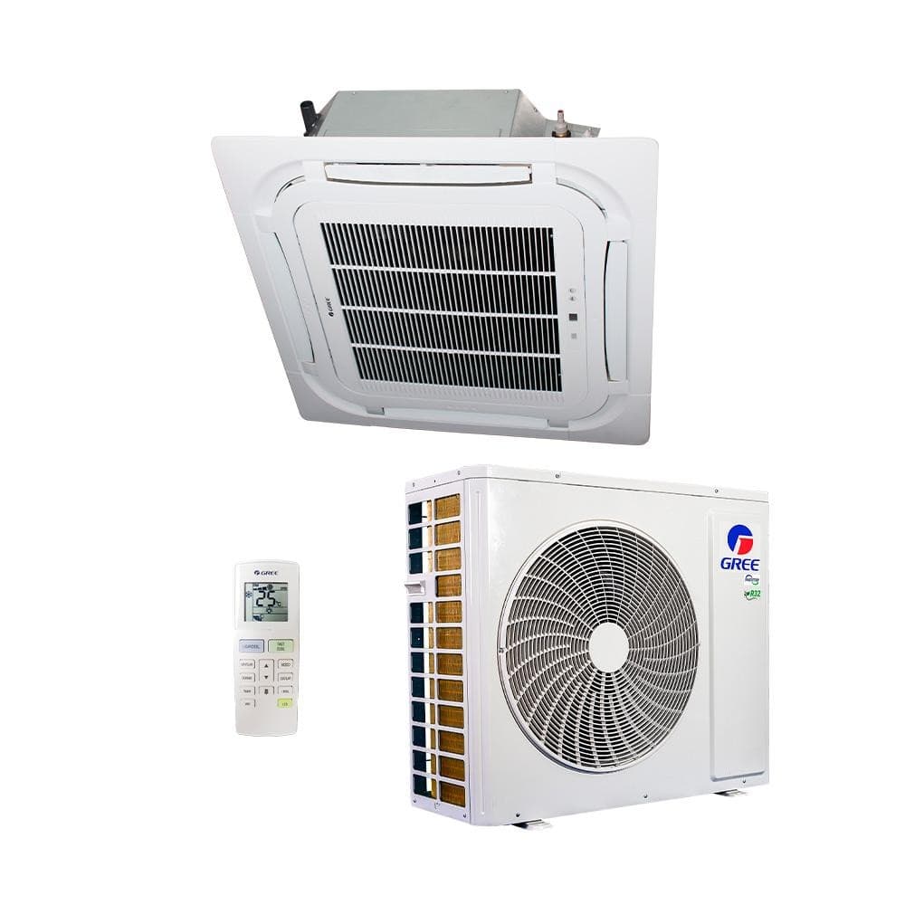 Ar Condicionado Inverter Cassete Gree 36000 Btus Frio 220v Compact R-32 com controle remoto