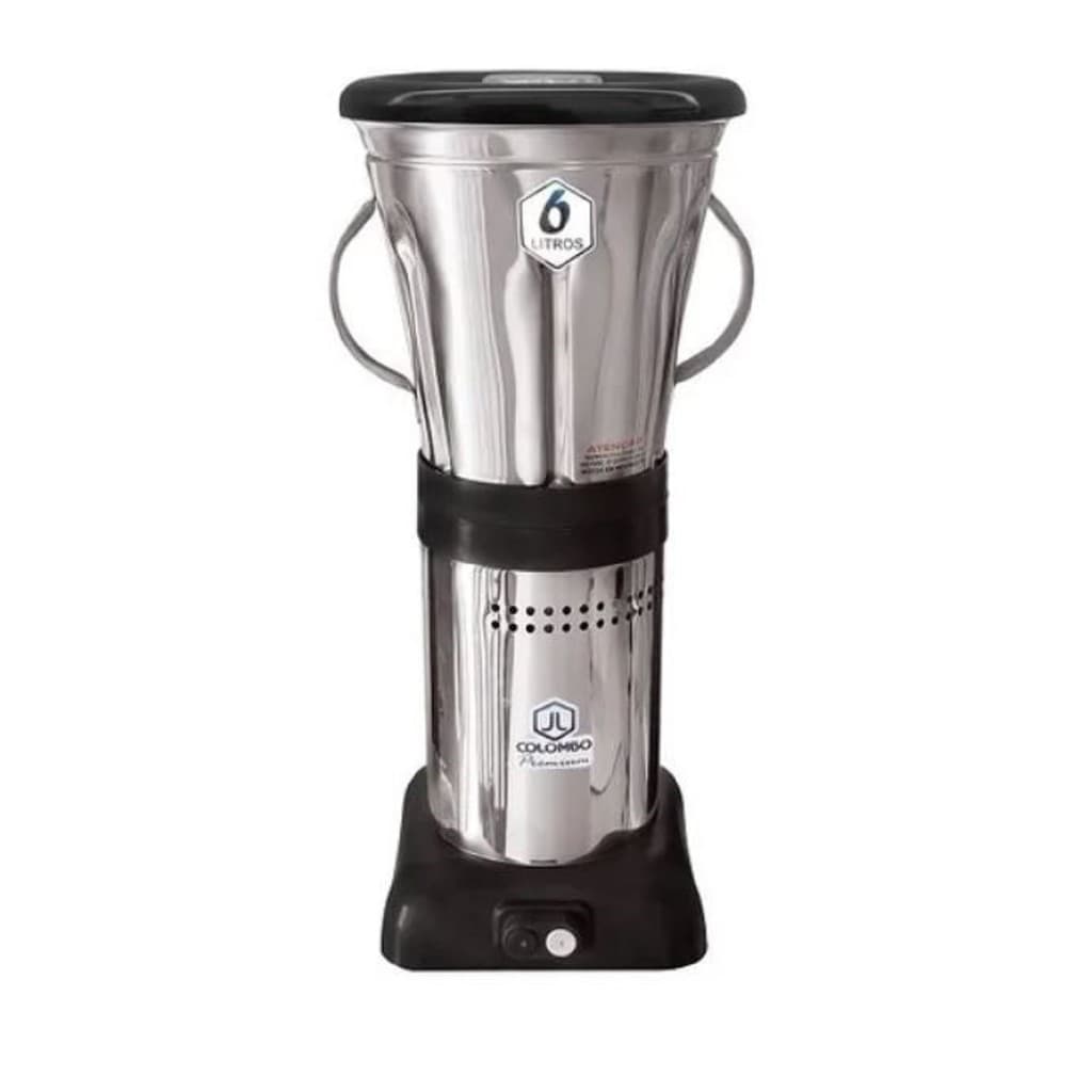 Liquidificador industrial aço inox 6 litros com triturador