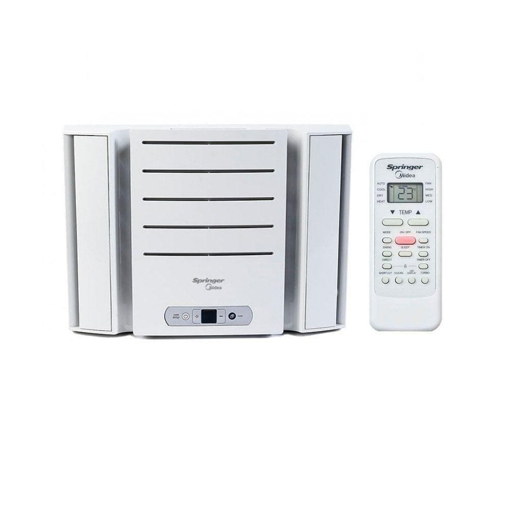 Ar Condicionado de Janela Springer Midea 7.500BTUS Frio 127v, branco, controle remoto incluído