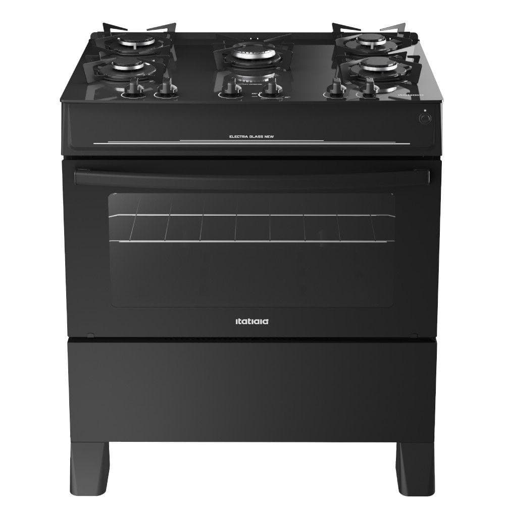 Fogão a Gás Itatiaia Electra Glass New com Acendimento Automático, Preto
