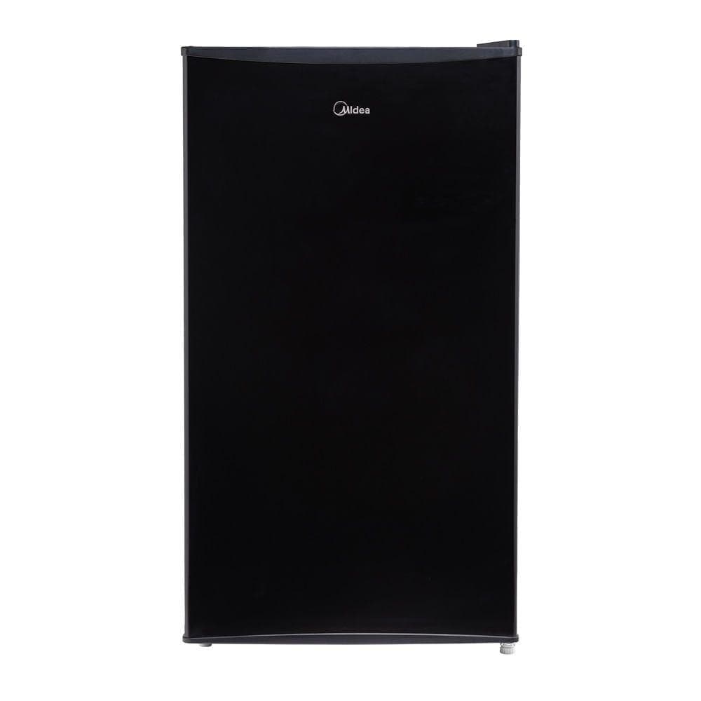 Frigobar Midea Inverter 93L MDRD142FGD303 Preto Bivolt, frente, fundo branco