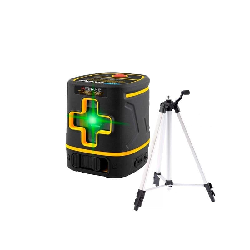 Nivel A Laser Vonder Nlr020 Verde Vonder + Tripe Profissional Rosca 5/8" E 1/4" Mtx