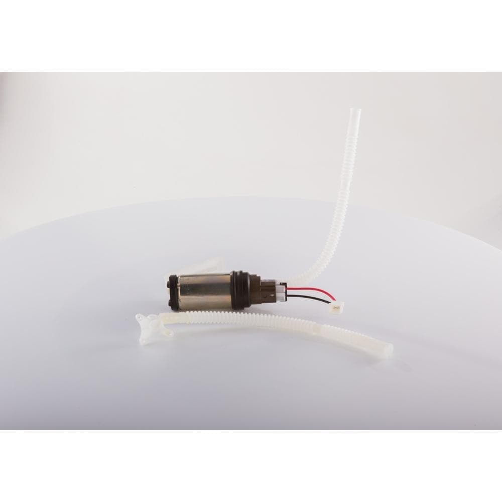 Bomba de combustível Bosch para reparo de bomba de combustível a gasolina, cilíndrica com fios vermelhos e pretos, fundo branco