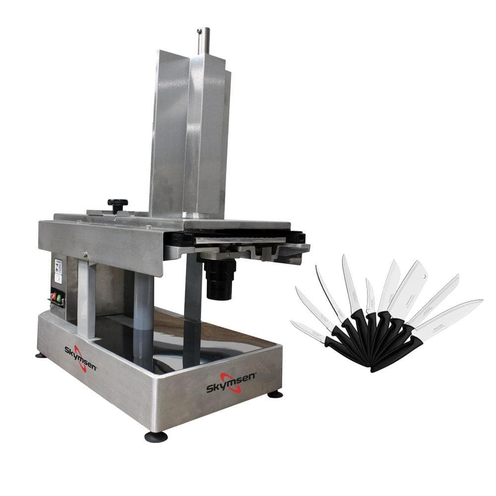 Cortador de Frios Automático Profissional Skymsen FFA 260mm com Jogo de Facas 9 Peças