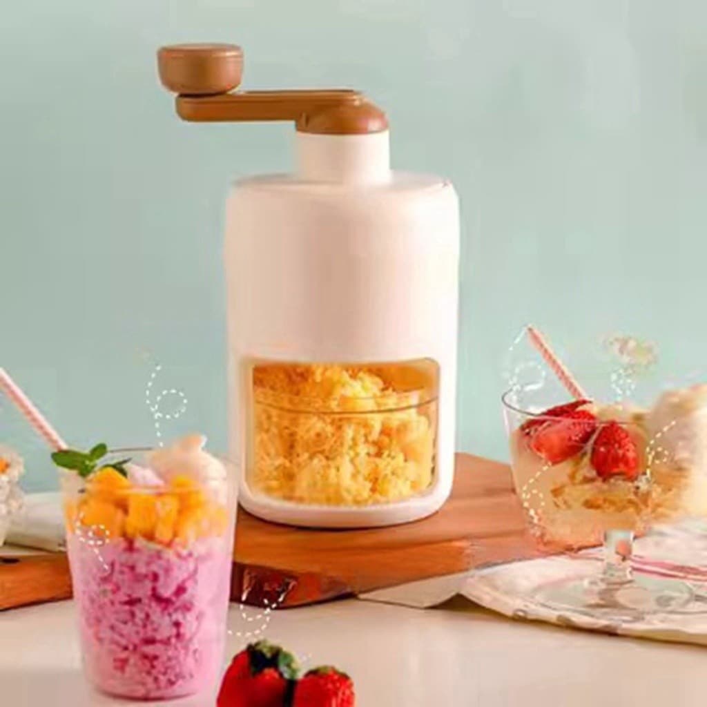 Máquina de gelo manual para uso doméstico trituradora de gelo manual para fazer raspas de gelo