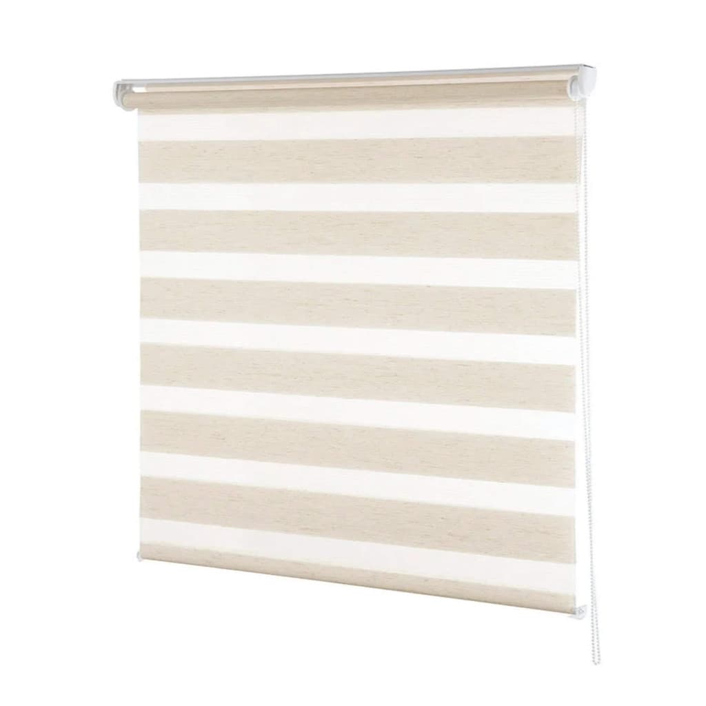 Persiana Rolo Zebra Dupla 120x160cm Bege Linho Conthey Evolux - N2004461C