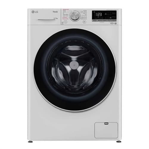Lava e Seca Smart LG VC4 12kg com Inteligência Artificial AIDD CV5012WC4 - Máquina de lavar roupa frontal branca