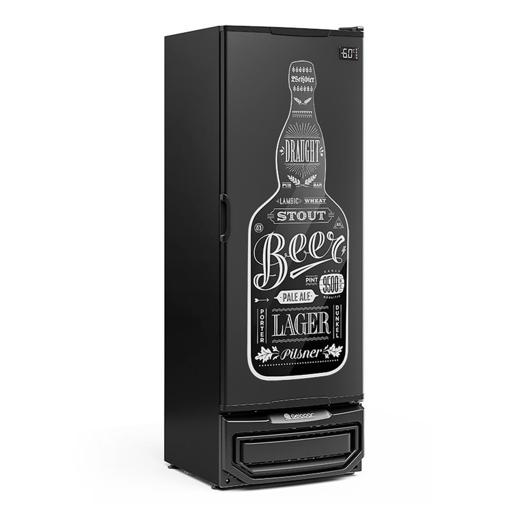 Refrigerador/Expositor Vertical Gelopar 410 Litros Preto 127V GRBA-400