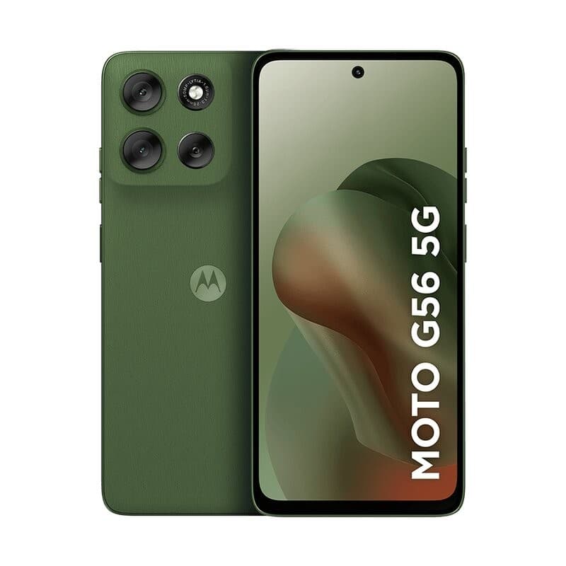 Smartphone Motorola Moto G56 5G 256GB - Verde, 24GB (8GB RAM+16GB Ram Boost), Câmera 50MP e Tela 6,7"