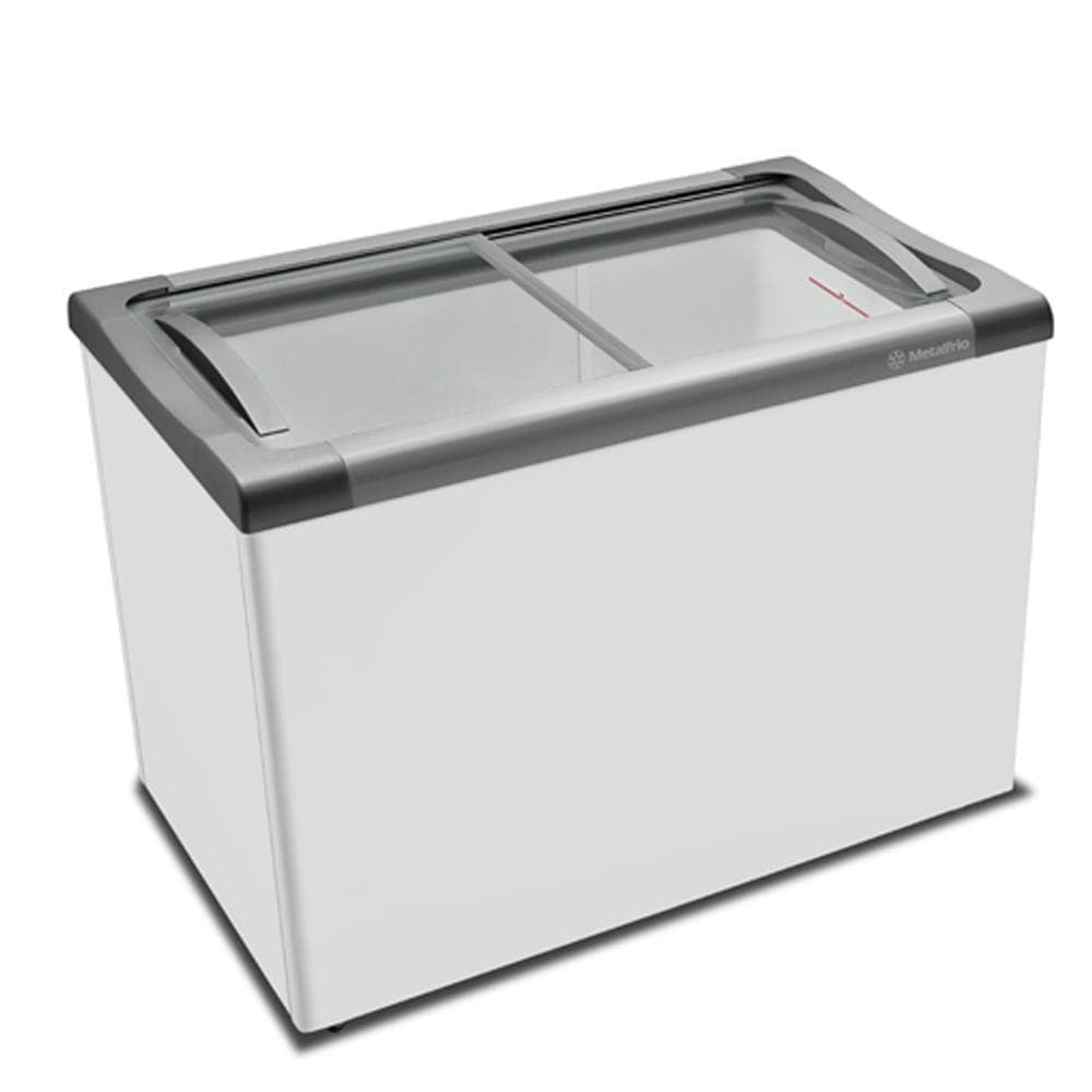 Freezer de sorvete horizontal branco Metalfrio NF30 com 292 litros, 220V
