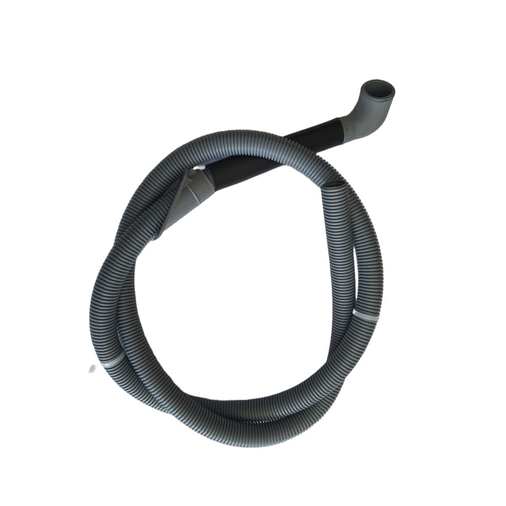 Mangueira de saída de água para máquina de lavar roupas, cor cinza e preto, 1,8m