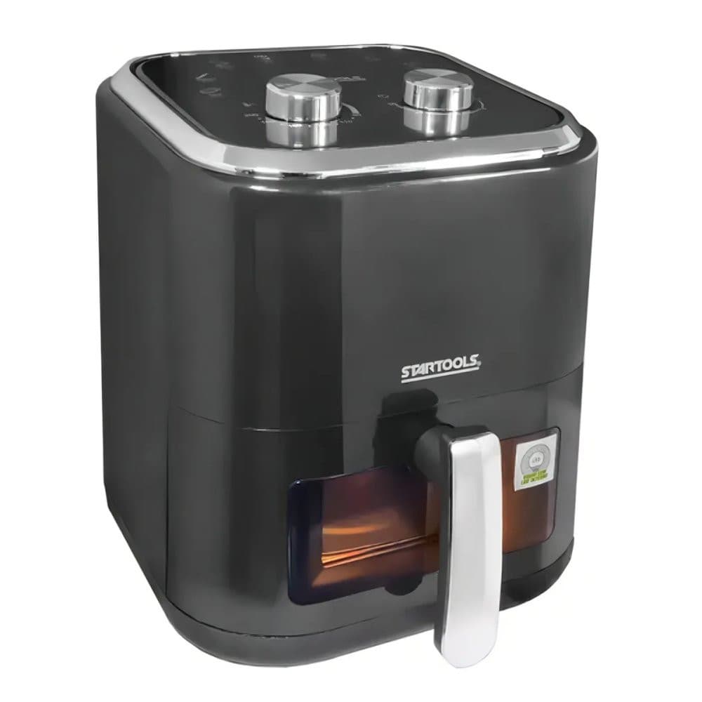 Fritadeira elétrica sem óleo Startools 220V 5 litros preta