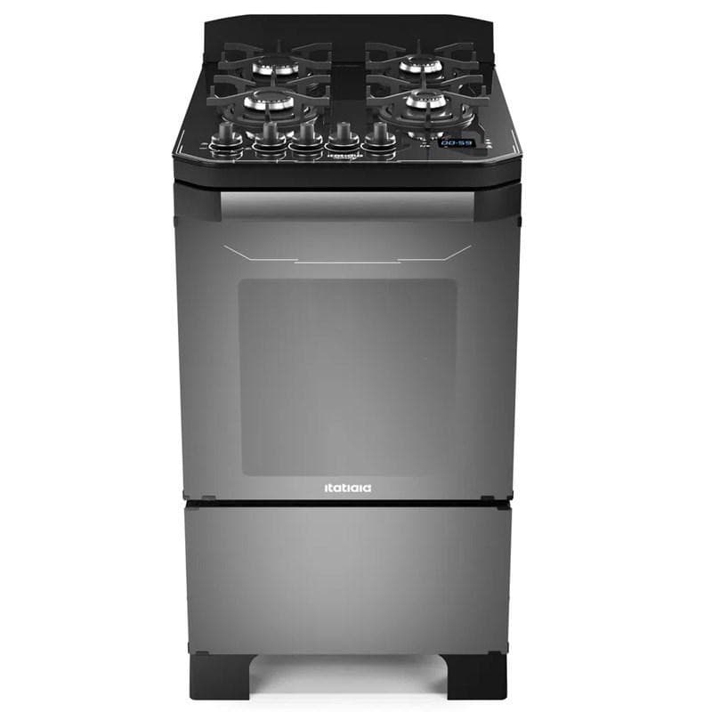 Fogão 4 Bocas Itamaster Itatiaia com Timer Digital e Acendimento Automático