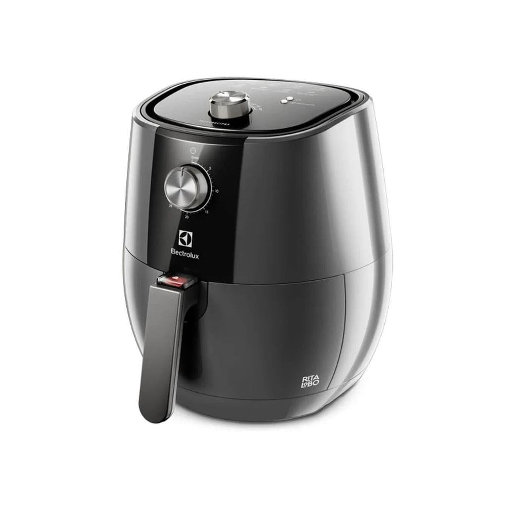 Fritadeira Air Fryer Electrolux 4L Eaf30 Grafite 110V contra fundo branco