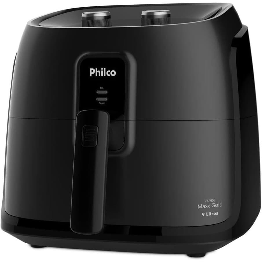 Fritadeira Air Fryer Philco 9L 2000W Cesto Quadrado Gold PAF90B
