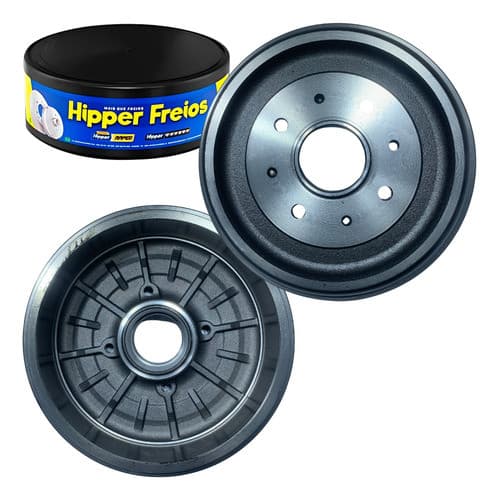Par Tambor Freio Traseiro Hipper Freios Aircross 2011 C3 2012 2013 2014 2015 Ds3 2012