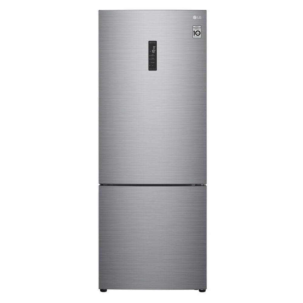 Geladeira LG Inverter Bottom Freezer 451L Platinum GC-B569NLLM 127V