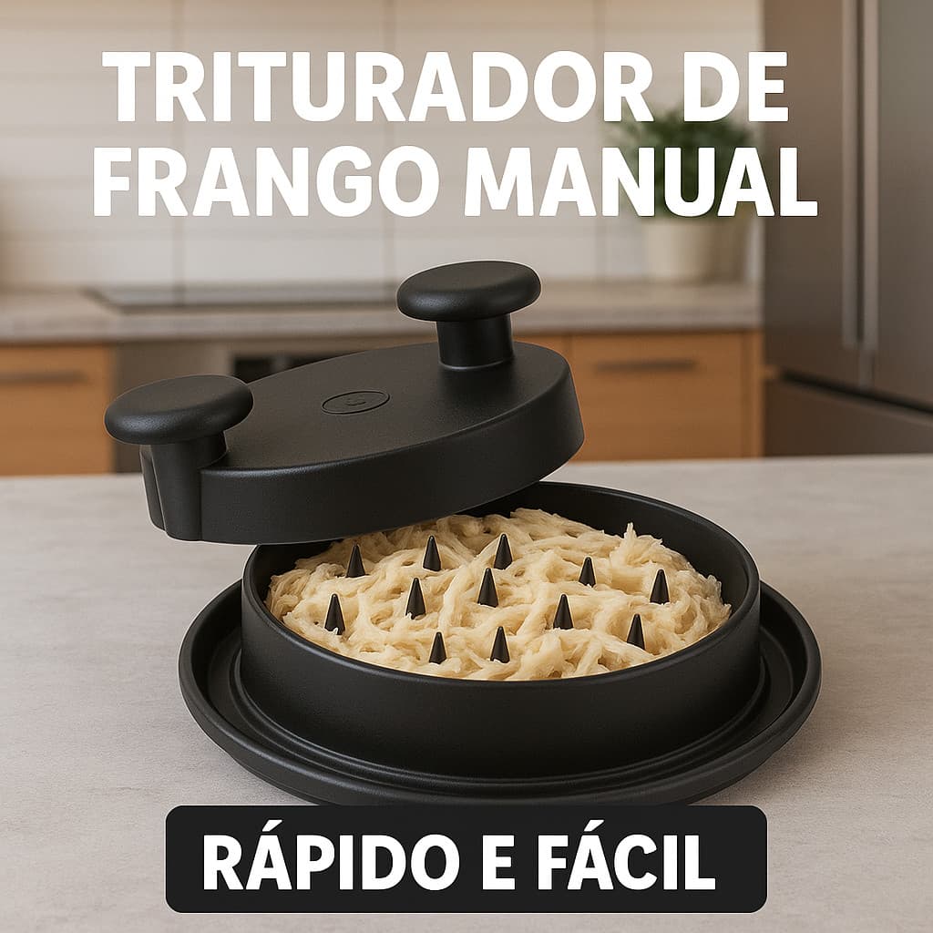 Desfiador Triturador de Carne e Frango – Prático, Resistente e Super Rápido!