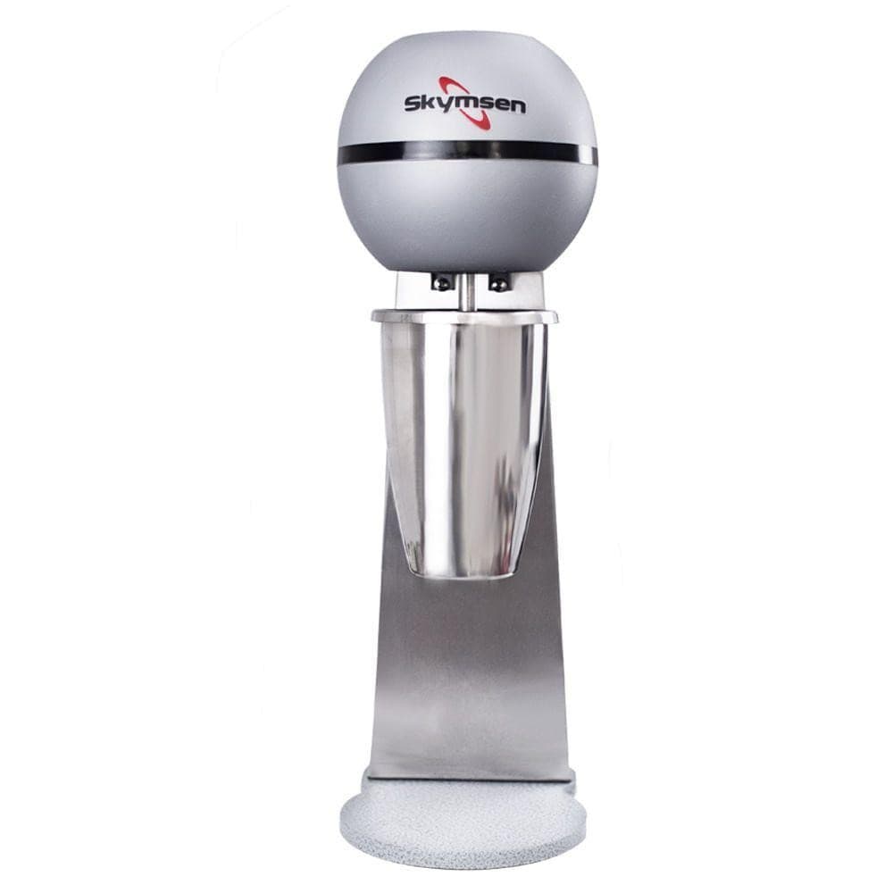 Batedor de Milk Shake Skymsen 1 Haste, aço inoxidável, haste única, logo vermelho e preto