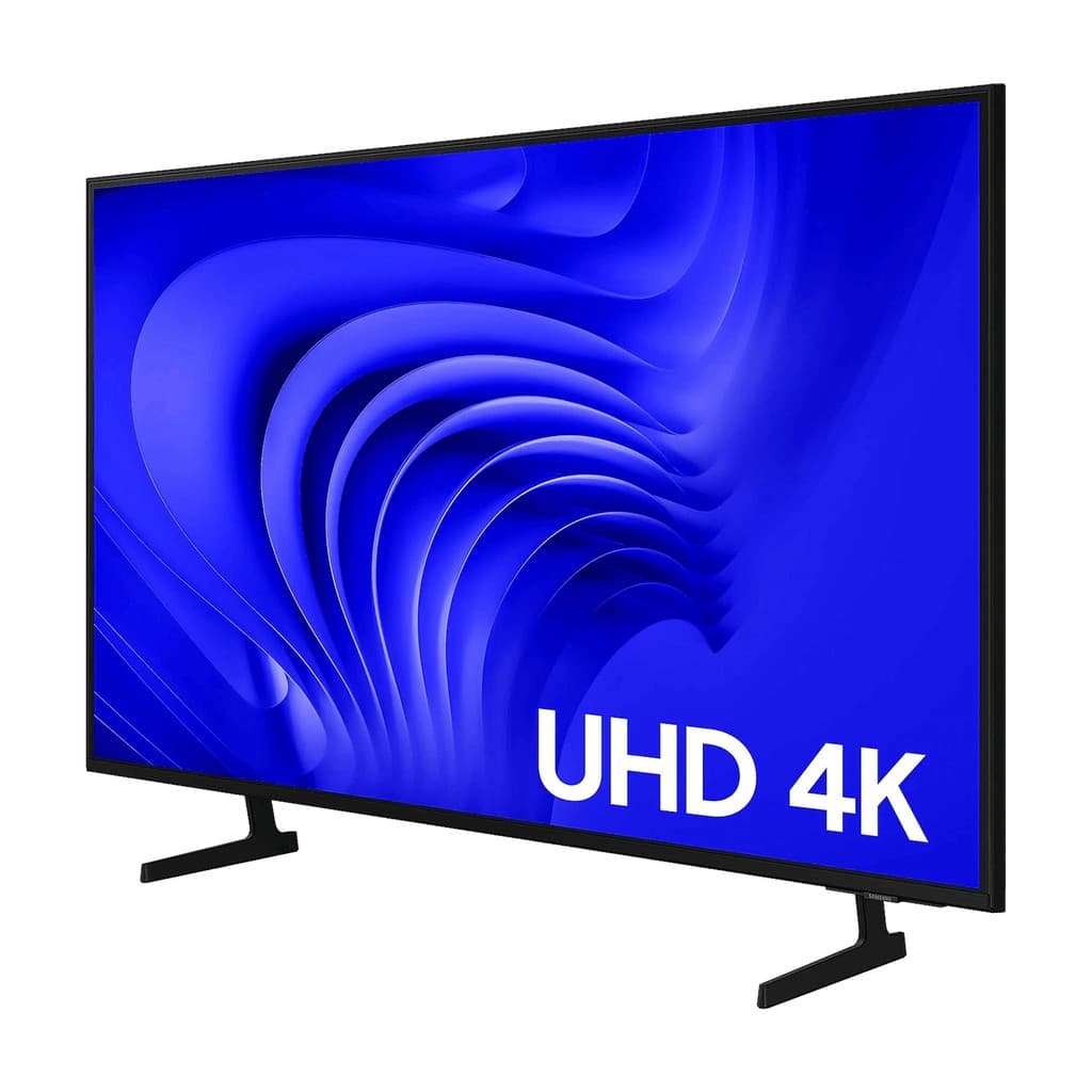 Samsung Smart TV 50 UHD 4K 50DU7700 com tela azul ondulada