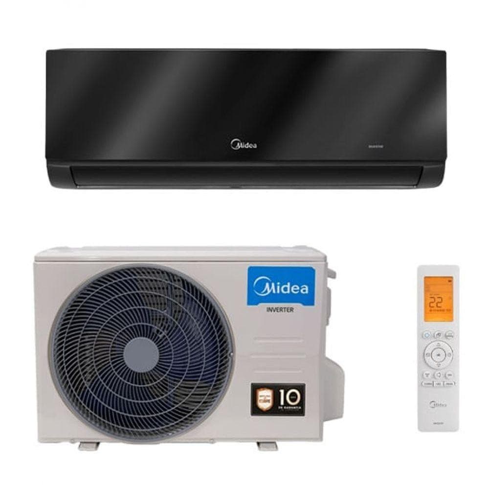Ar Condicionado Split Hi Wall Save Connect Black 12.000 Btus Quente E Frio R-32 220V Midea