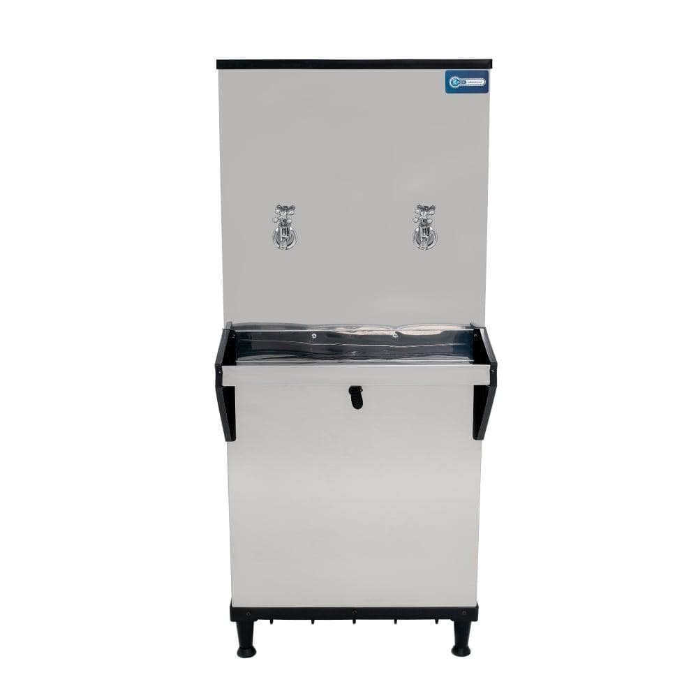 Bebedouro Industrial de Coluna Knox 50 Litros 1 Torneira Gelada e 1 Torneira Natural Inox - 220V