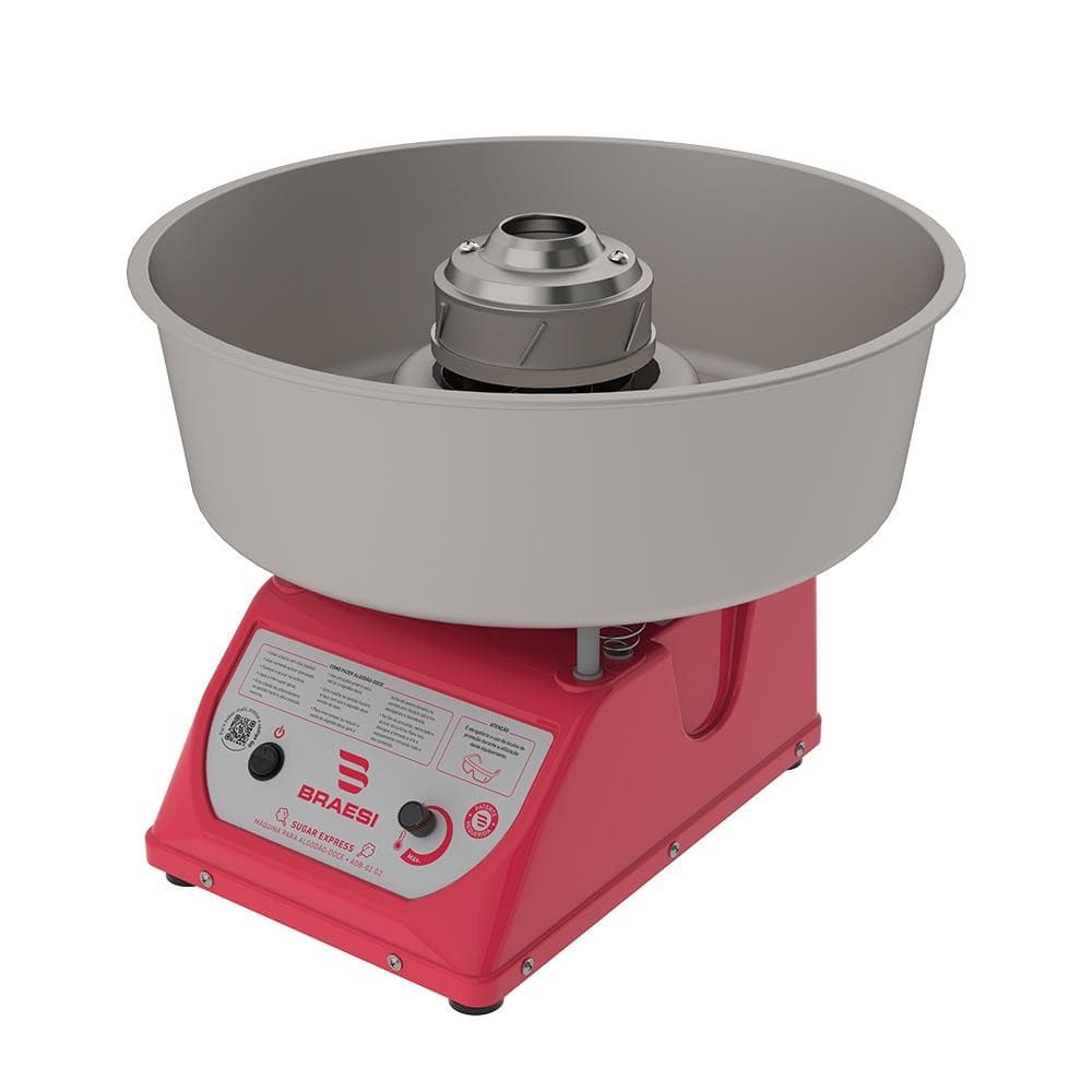 Máquina de Algodão Doce Inox Profissional Adb-02 Bivolt - Braesi