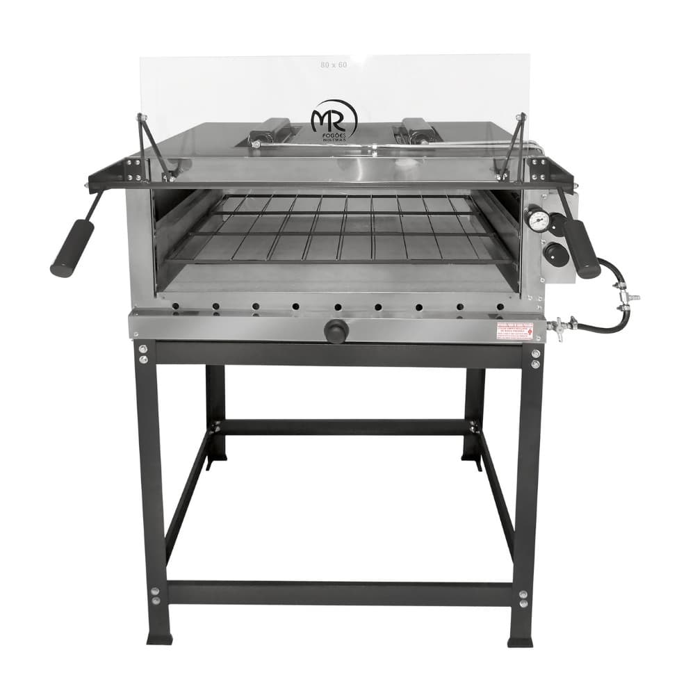 Forno de Pizza Industrial à Gás com Infravermelho 80x60cm MR Fogões