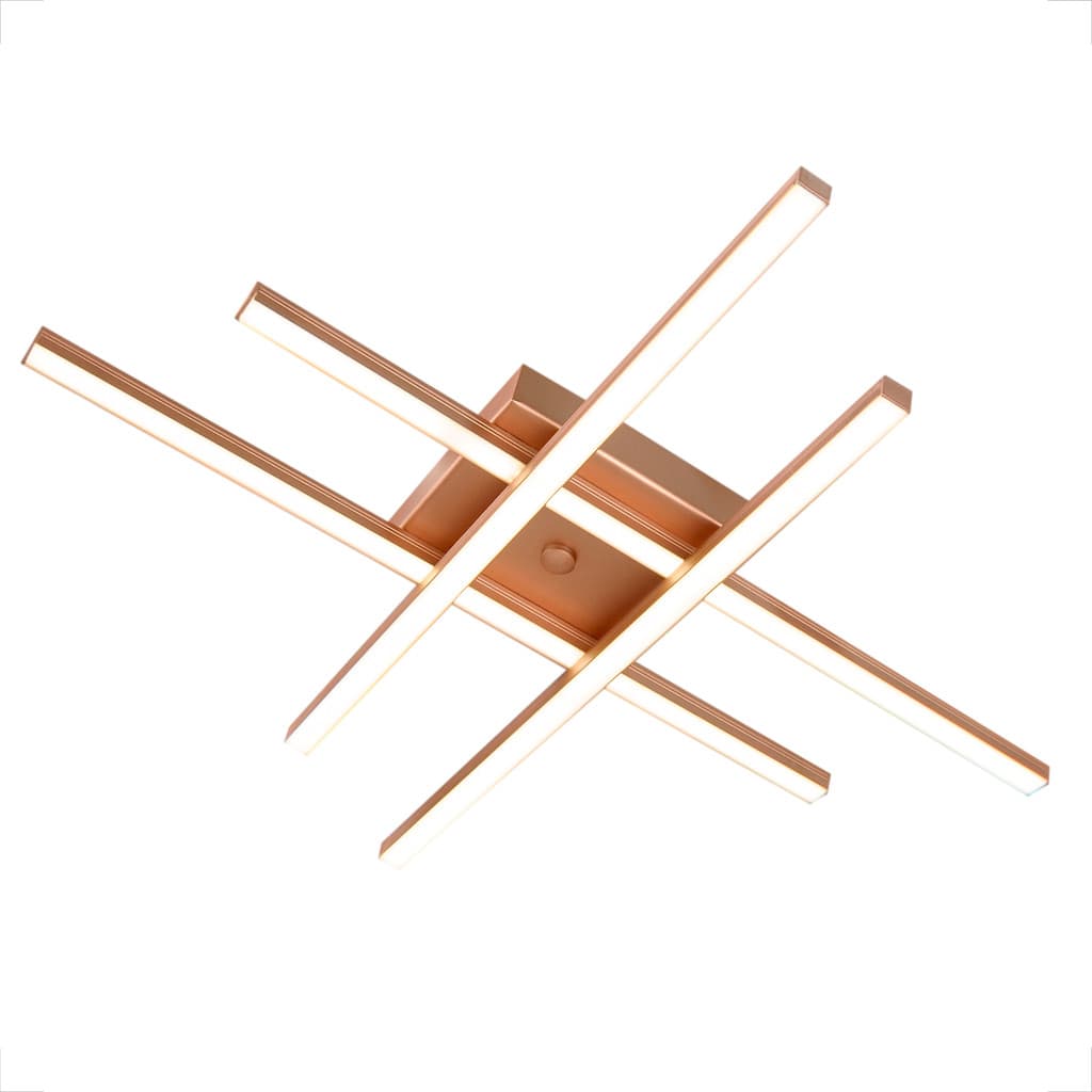 Luminária de teto linear moderna com LED de 36W em cobre