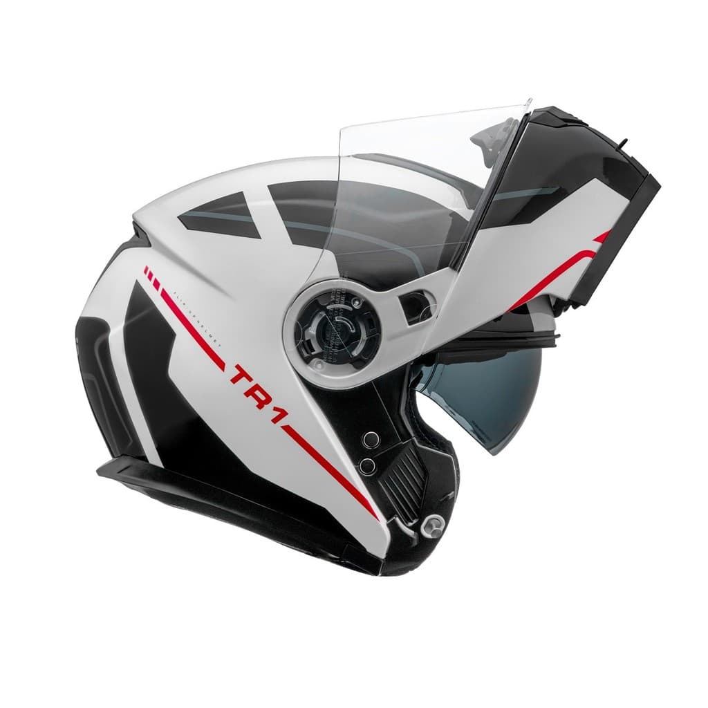 Capacete Articulado Robocop Moto Peels Tr1 Control Branco