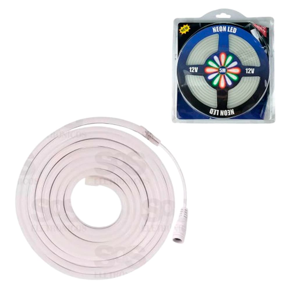 Fita LED Branco Frio Neon 5M 12V 2835-1 Neon LED em embalagem
