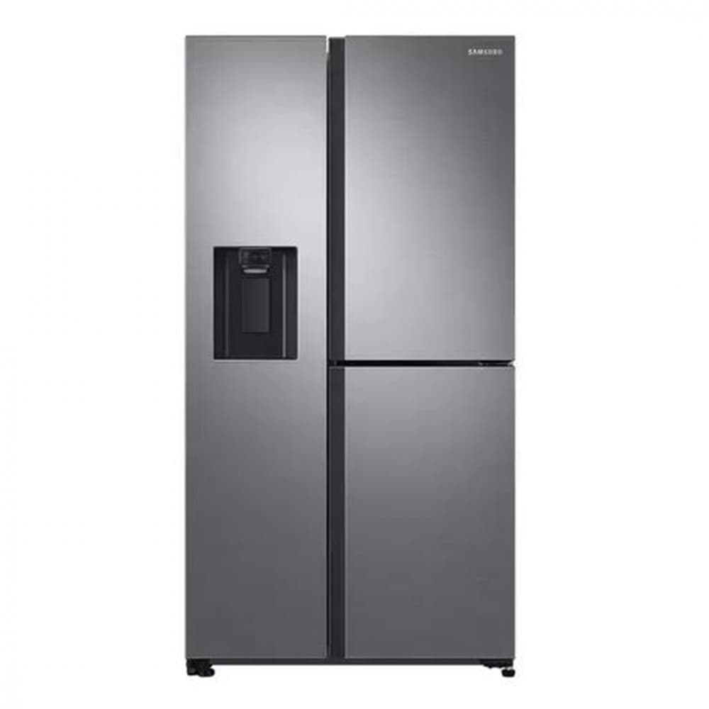 Geladeira Samsung Side by Side RS65 com Dispenser de Água e Gelo e FlexZone 602L Inox Look