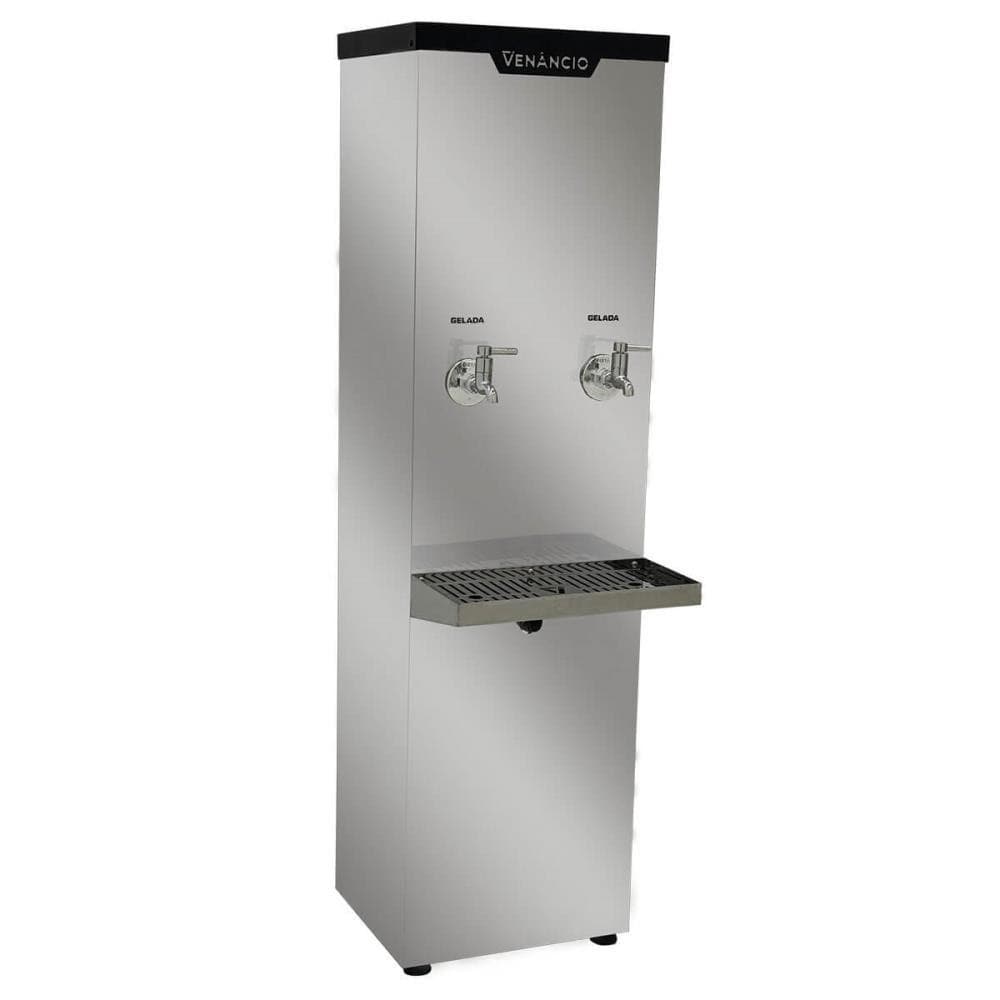 Bebedouro industrial refrigerado Venâncio Bi25 Inox 25 litros 127V 60Hz com duas torneiras geladas
