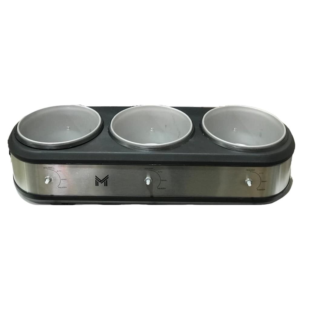 Rechaud Elétrico Triplo Buffet sem Cuba Sem Botão Inox