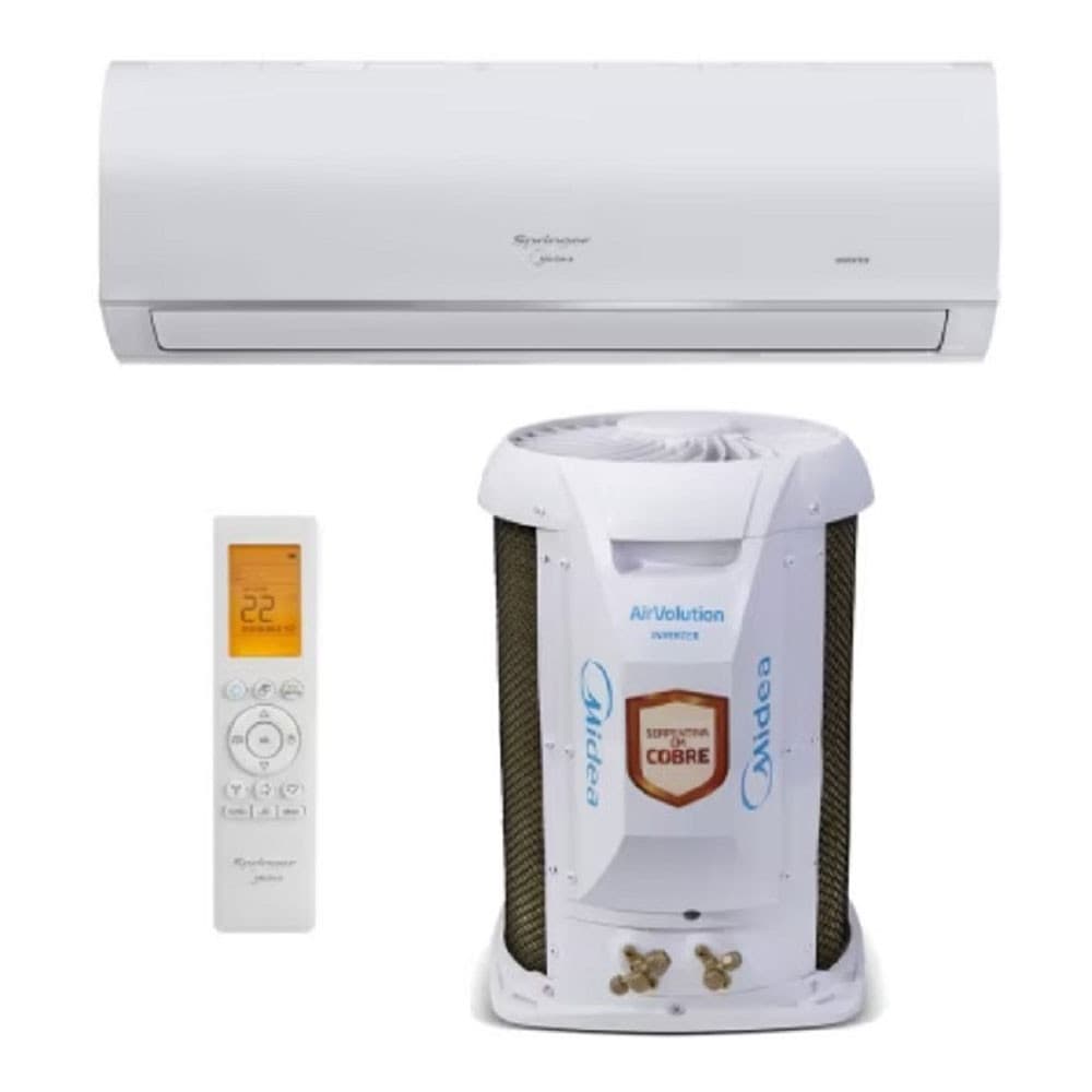 Ar condicionado 18.000 Btus branco com controle remoto e recipiente de água