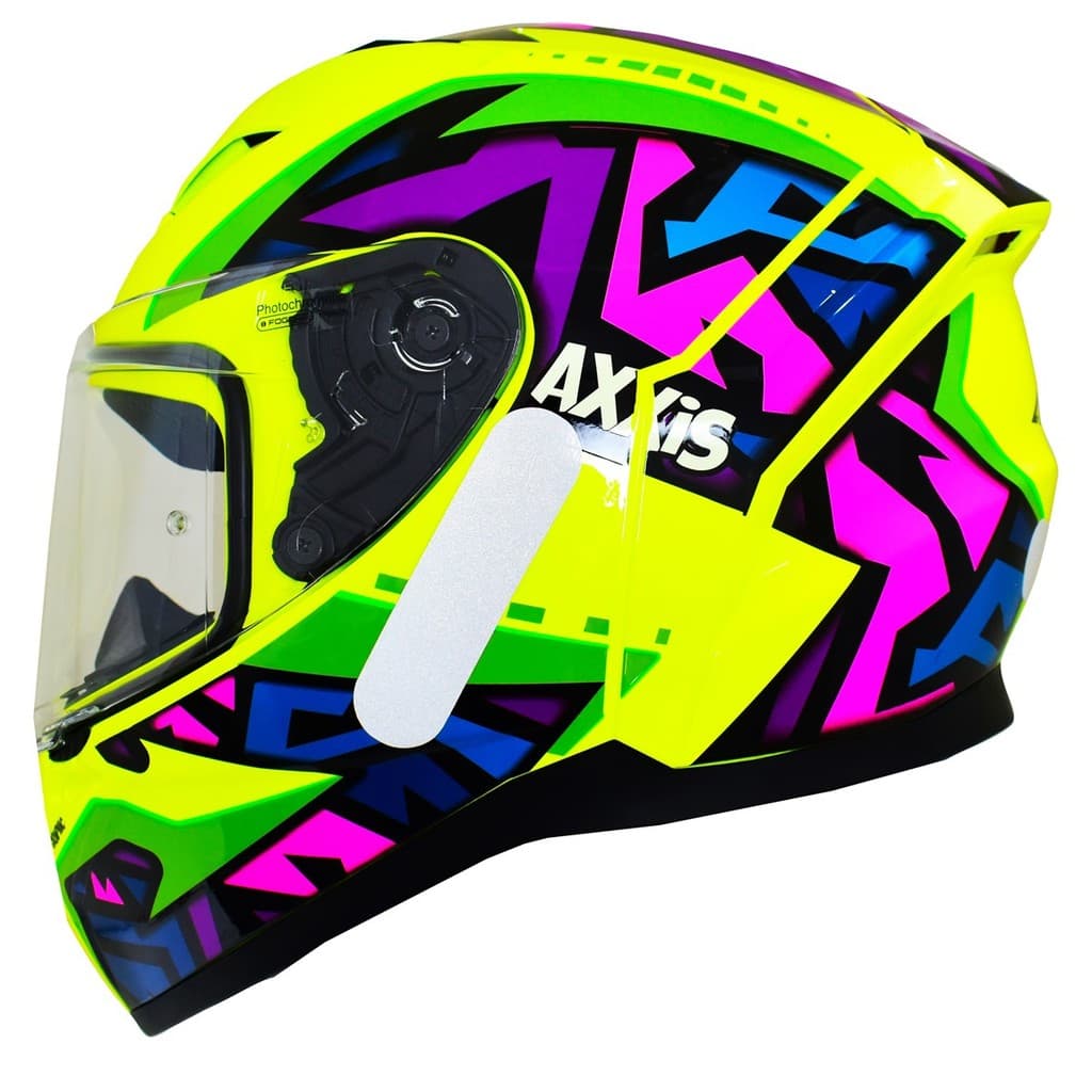 Capacete Feminino Axxis Segment Jolly Amarelo Moto Fechado