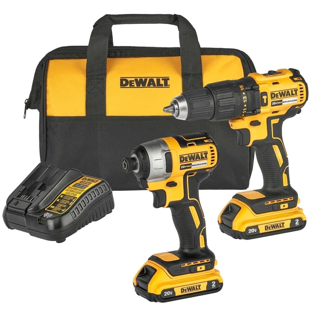 Furadeira/Parafusadeira de Impacto 1/2" DCD7781 + Parafusadeira de Impacto 1/4" DCF7871 20V Brushless - DEWALT
