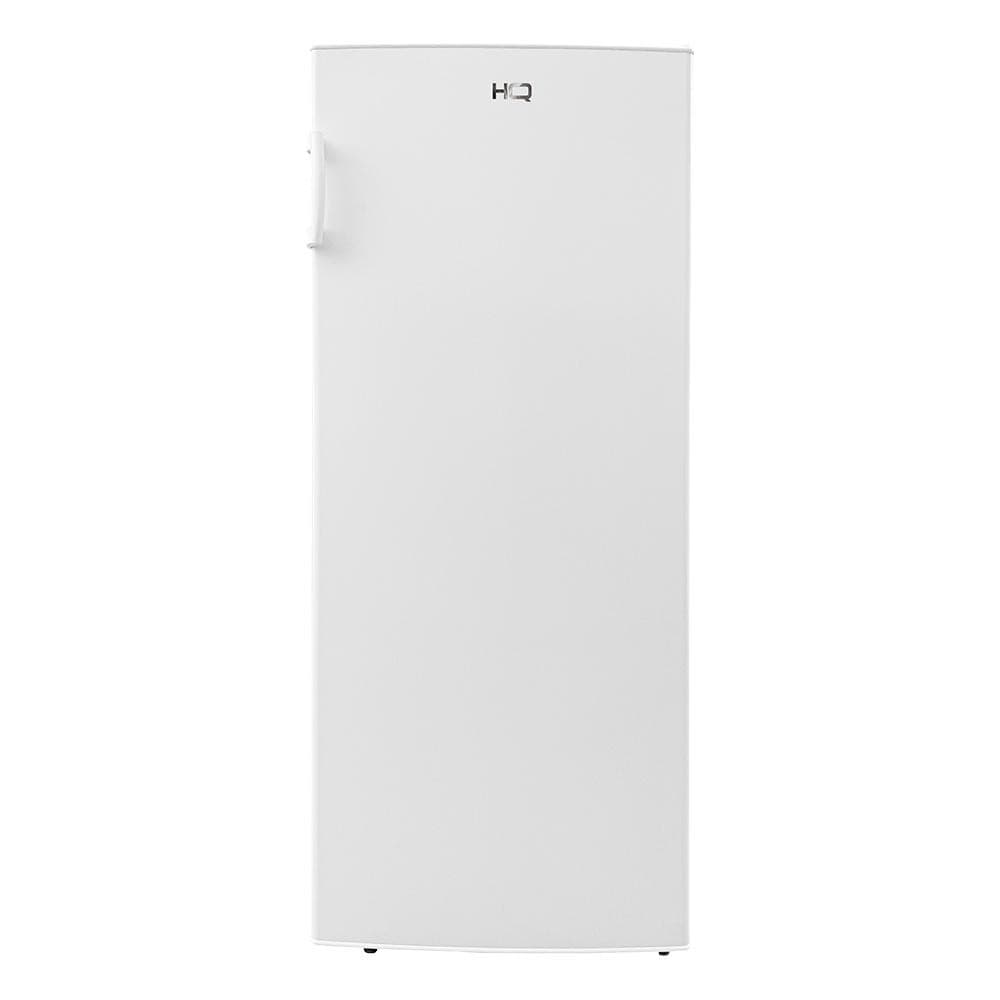 Freezer vertical branco HQ 290 litros, painel frontal, logo HQ