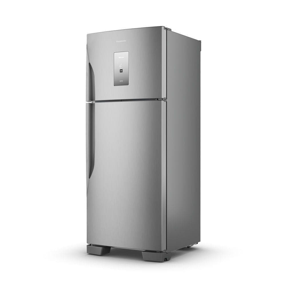 Refrigerador Panasonic BT56 435L Frost Free NR-BT56PD4XA Aço Escovado - 110V cinza metálico