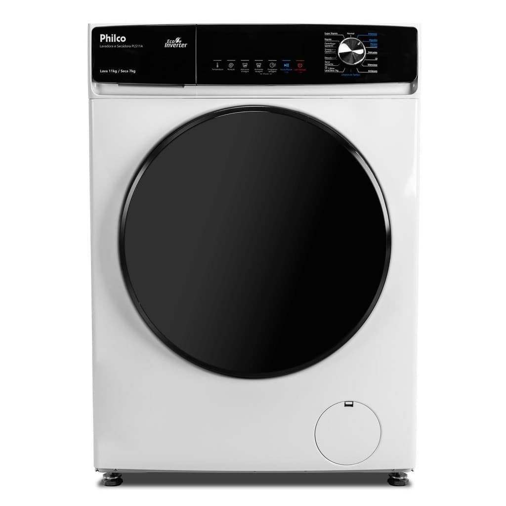 Lava e Seca Philco 11Kg PLS11A Inverter Plus Branca - frontal