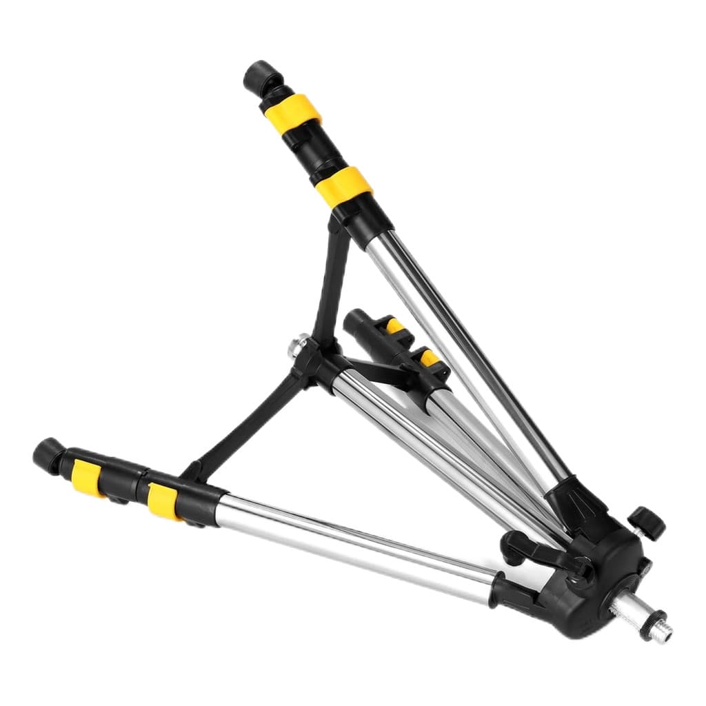 Suporte tripé para nível laser Arita/Thaf 1.5m, preto e prateado, contra fundo branco