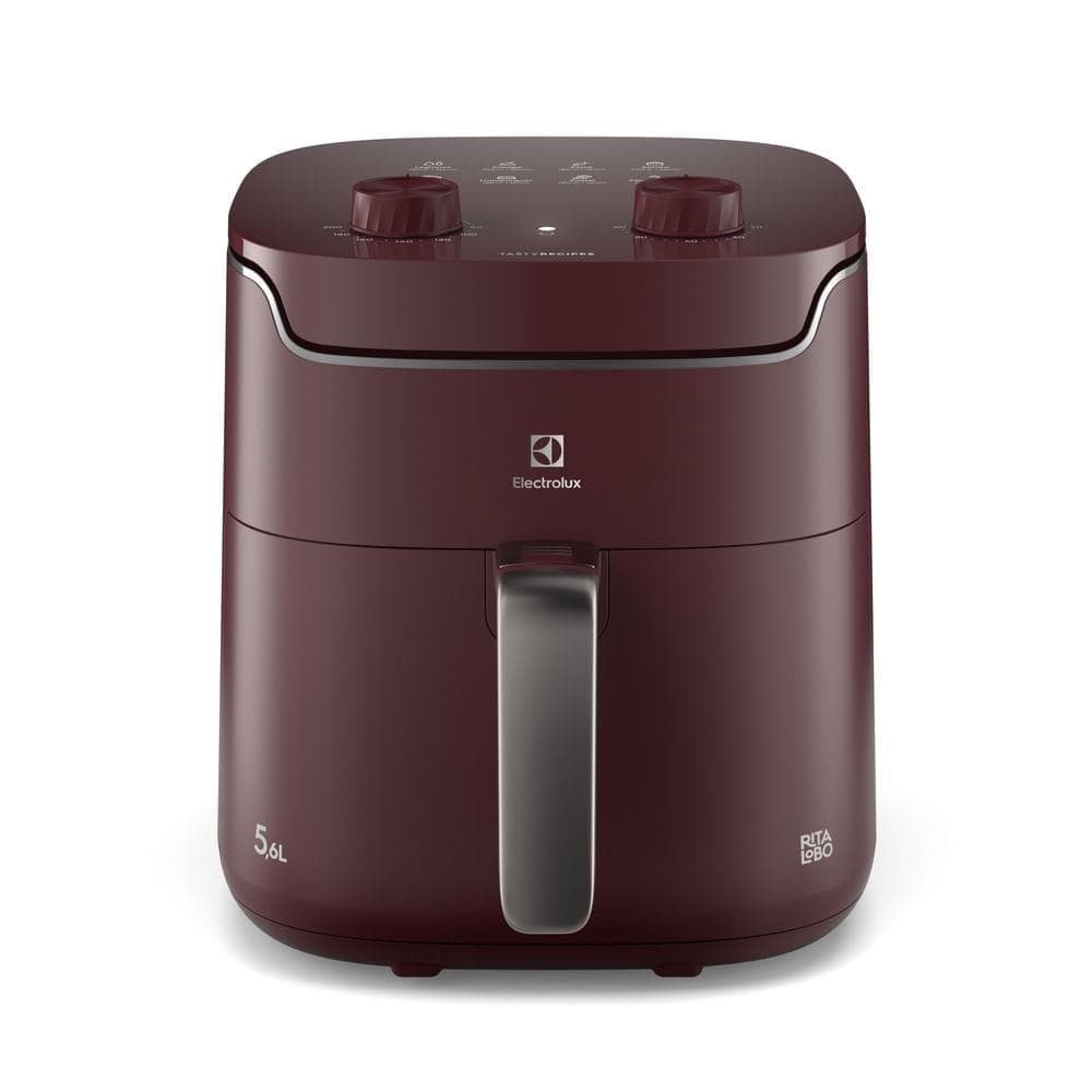 Fritadeira Elétrica Electrolux para Rita Lobo, 5,6L, Vermelha Escura, EAF41