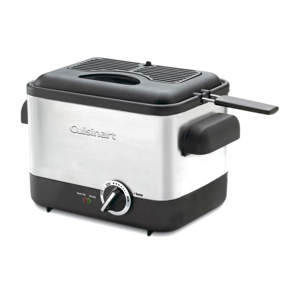 Fritadeira elétrica Cuisinart CDF-100P1 1.1L 110V em aço inoxidável
