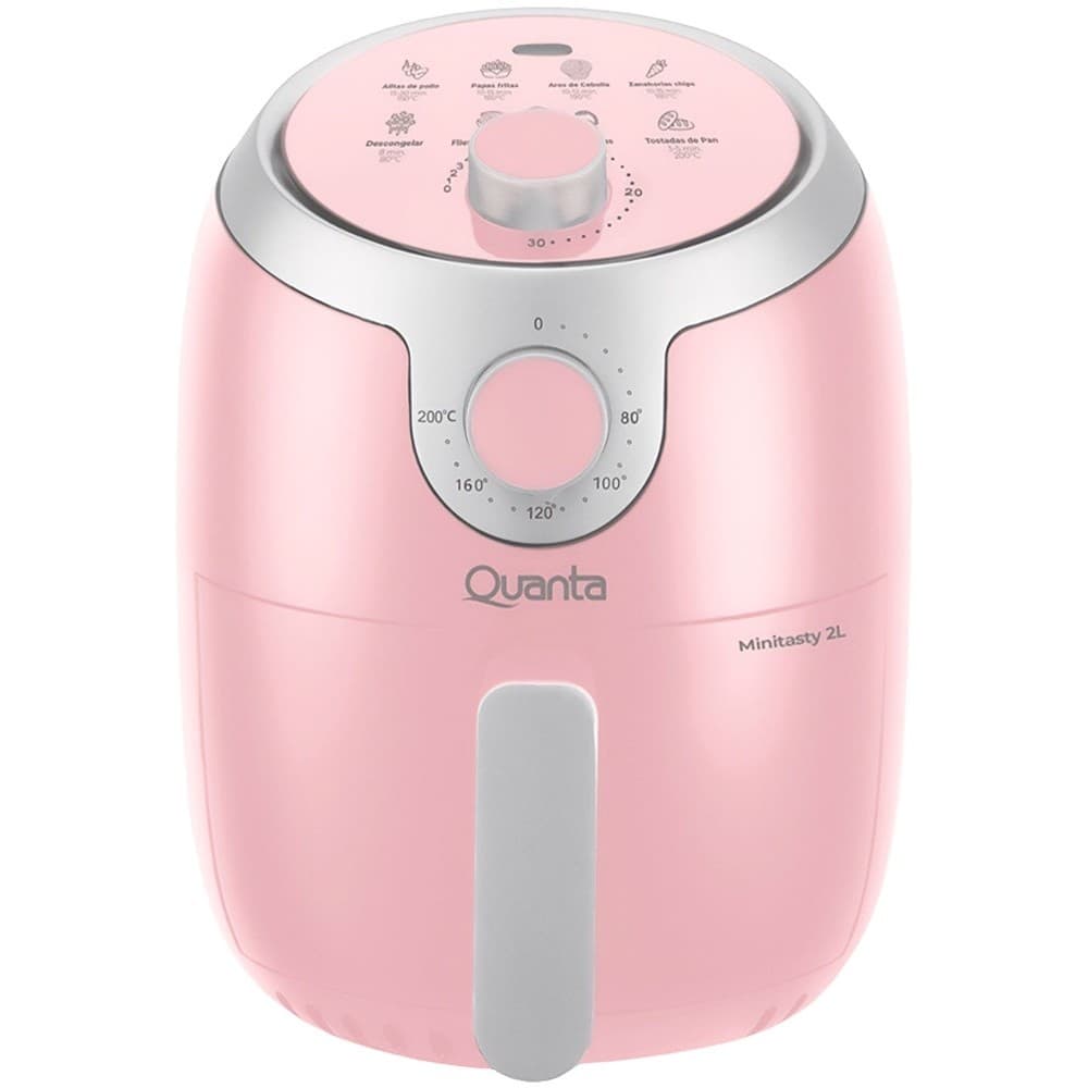 Fritadeira Elétrica Quanta QTAF230 Minitasty 2L 1000 Watts Rosa
