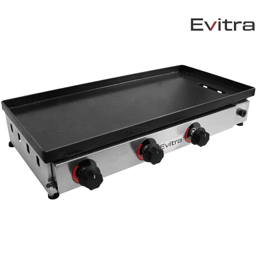 Chapa de lanche industrial profissional 70x35 cm para food trucks e estabelecimentos gastronômicos